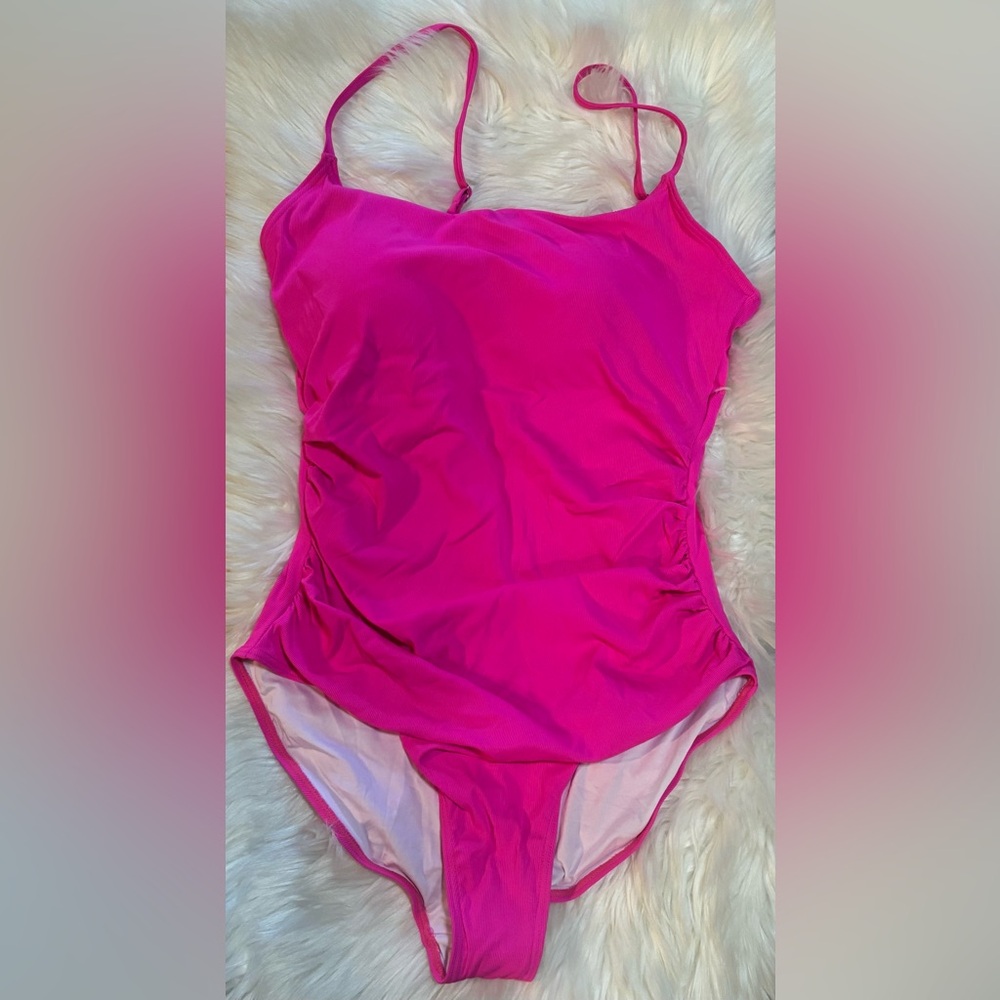 Women’s Hot Pink One Piece Bathing Suit 2X